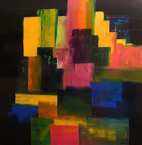 LUMIERE DANS LA NUIT - Peinture - LEPRIN LUMIERE DANS LA NUIT - Peinture - LEPRIN