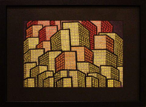 Ville Urbaine - Peinture - Jonathan Pradillon Ville Urbaine - Peinture - Jonathan Pradillon