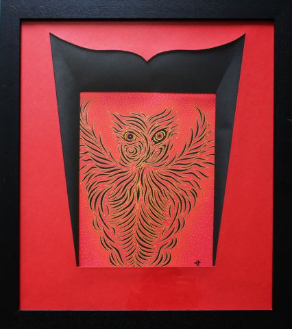Hibou - Peinture - Jonathan Pradillon Hibou - Peinture - Jonathan Pradillon