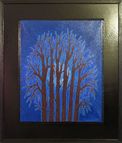 Nuit bleue - Peinture - Jonathan Pradillon