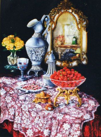 L'artiste Jacques MONCHO - Coupe de fraises