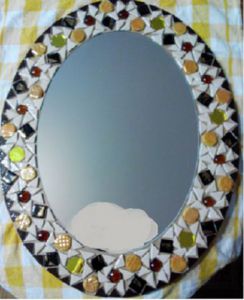 Mosaique de CHRISMOSAIC: Miroir Ovale