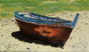 Peinture de Christian Bligny: Barque
