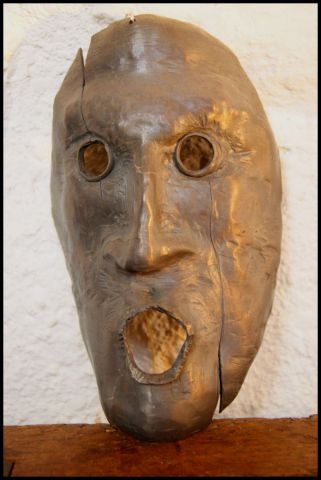Masque de plomb - Sculpture - JFK