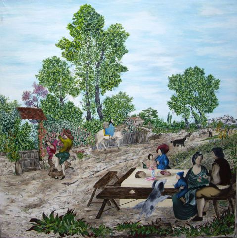 L'artiste Gerard Grallie - Déjeuner L'artiste Gerard Grallie - Déjeuner