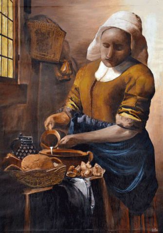 L'artiste Gerard Grallie - La laitière L'artiste Gerard Grallie - La laitière