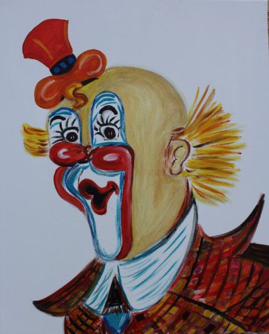 Clown  - Peinture - Mimi Garnero 