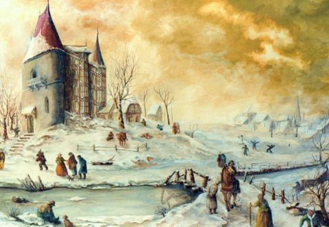 L'artiste Jacques MONCHO - Promenade hivernale