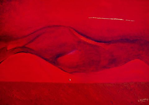 L'artiste Christian Bligny - Djinn ou le désert rouge