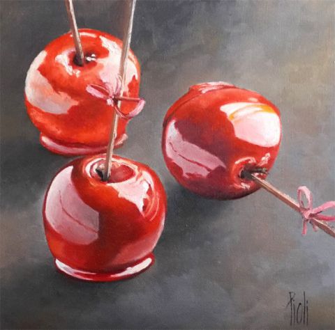 Pommes d'Amour - Peinture - sylvie pioli