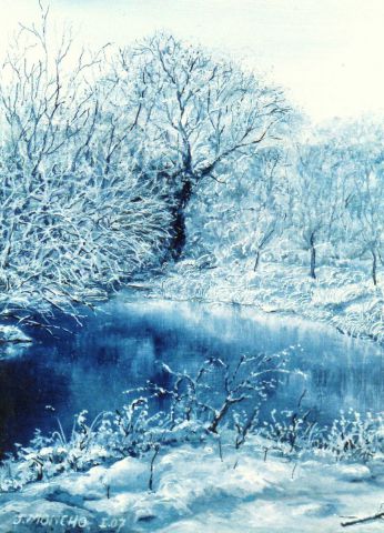 L'artiste Jacques MONCHO - Un matin d'hiver
