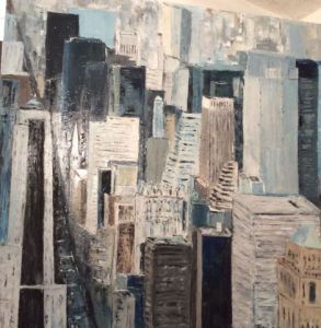 Voir cette oeuvre de MARIE-THERESE VION: Grattes ciel à Manhattan