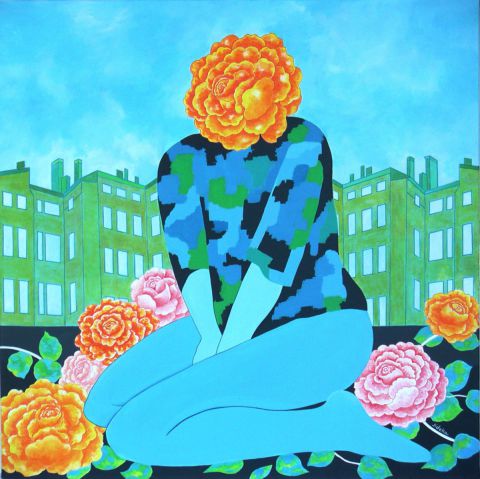 L'artiste Jideka - Roses urbaines