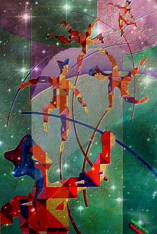 L'artiste Raynald Marcoux - Equilibristes sous les lumieres L'artiste Raynald Marcoux - Equilibristes sous les lumieres