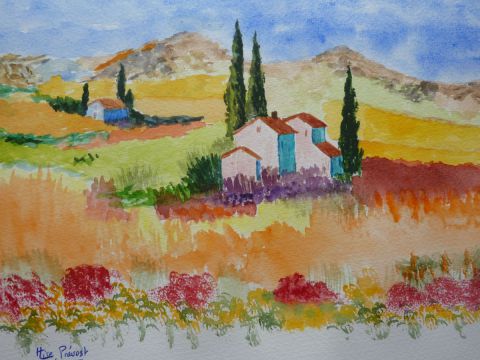 Peinture : COULEUR DE PROVENCE - aquarellise Peinture : COULEUR DE PROVENCE - aquarellise