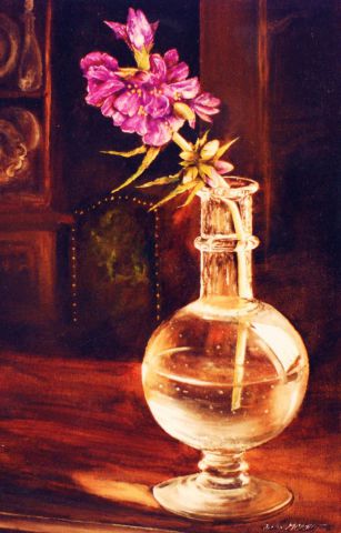 Le vase bulle - Peinture - Jacques MONCHO