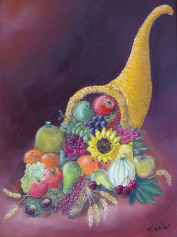Corne d'abondance - Peinture - HARRY ORIAUT