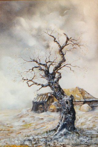 L(arbre mort - Peinture - Jacques MONCHO