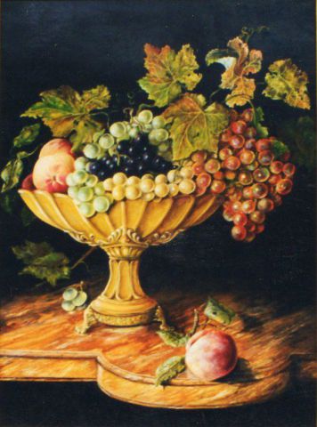 L'artiste Jacques MONCHO - Coupe de raisins