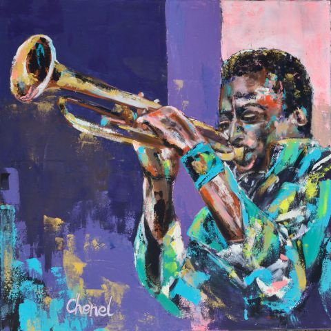 Hommage à Miles Davis - Peinture - Chenel