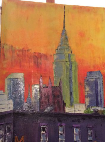 L'artiste MARIE-THERESE VION - Motel devant l'Empire State Building 