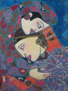 Peinture de ANTOINE MELLADO: Ottomane-7-Etreinte