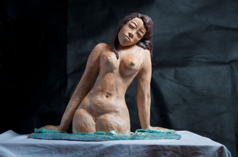 La baignade - Sculpture - Mireille ULLA