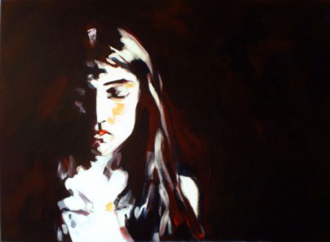 Ce visage si sage - Peinture - patdumez Ce visage si sage - Peinture - patdumez