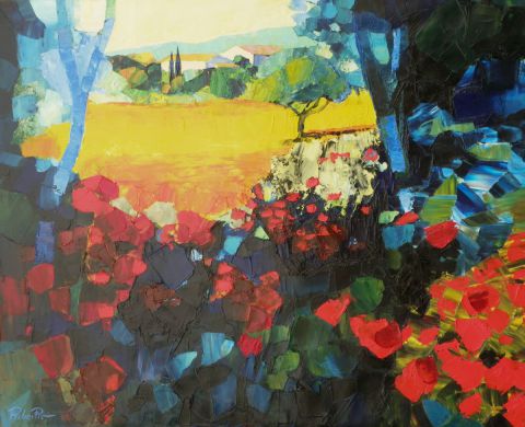 L'artiste RIBEIRO - Les coquelicots L'artiste RIBEIRO - Les coquelicots