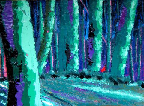 L'artiste attilioradice - Dans le bois la nuit
