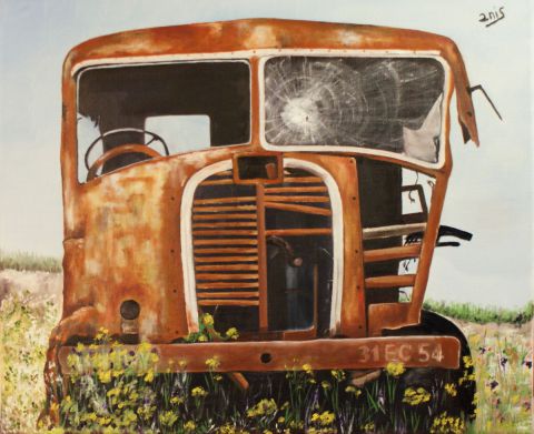 Vieux camion de Longwy - Peinture - 2nis
