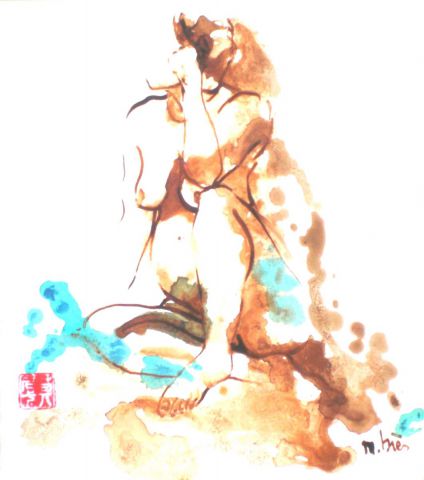 Huit mois. - Dessin - Monick Bres  Huit mois. - Dessin - Monick Bres