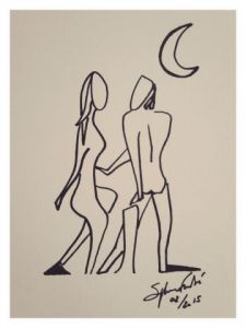 Dessin de Sylvain FORTE: Adam et Eve