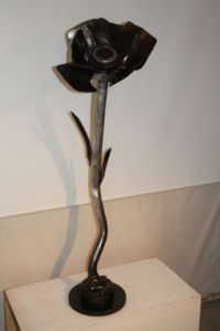 Sculpture de Roland GOURDON: LA FLEUR