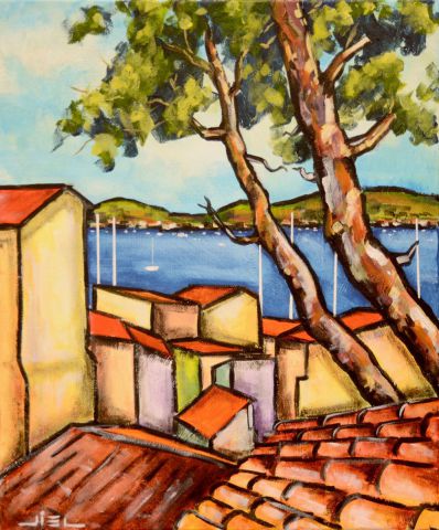 L'artiste JIEL - SAINTE MAXIME DEPUIS LES TOITS DE SAINT TROPEZ L'artiste JIEL - SAINTE MAXIME DEPUIS LES TOITS DE SAINT TROPEZ