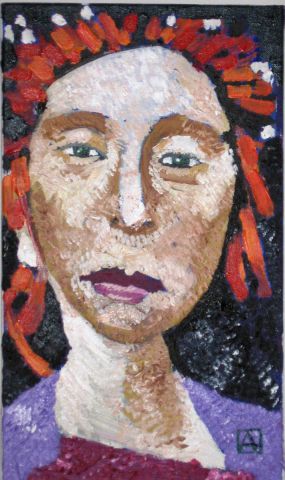 Femmes aux cheveux roux  - Peinture - Anna Demadre-Synoradzka