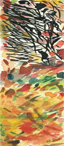 l'arbre sur la colline - Peinture - Gerard SERVAIS
