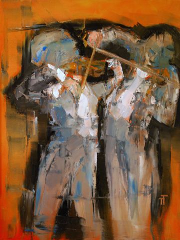 Cordes à noeud - Peinture - Thierry Faure Cordes à noeud - Peinture - Thierry Faure