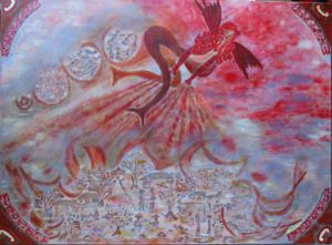 Peinture de Marie-rose Atchama: déesse de la protection