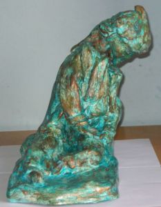 Sculpture de Marie-rose Atchama: le pauvre