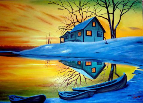 reflets d'hiver - Peinture - jean-marie arbonnier reflets d'hiver - Peinture - jean-marie arbonnier