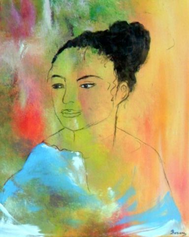 L'artiste Rosiane Priam - LA JEUNE FILLE AU CHIGNON L'artiste Rosiane Priam - LA JEUNE FILLE AU CHIGNON