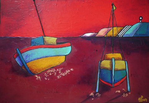 L'artiste Marie-Pierre JAN - à marée basse L'artiste Marie-Pierre JAN - à marée basse
