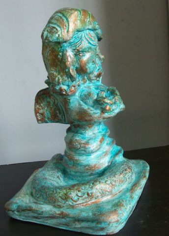 la sirène ailée - Sculpture - Marie-rose Atchama