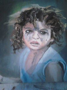 Peinture de Gyl: Le petit mendiant