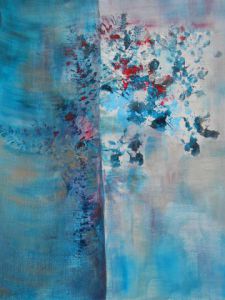 Voir cette oeuvre de Solizen: Paysage d'arbre bleu et feuillage