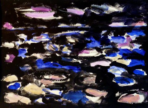 paysage aquatique abstraction lyrique - Peinture - Pierre-yves BELTRAN