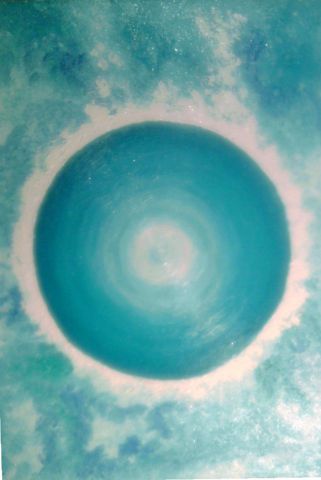 Neptune de jour-positive. Turquoise - Peinture - rossyekran
