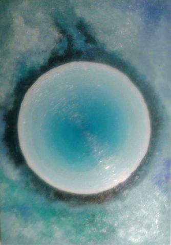 Neptune-nuit-négatif - Peinture - rossyekran
