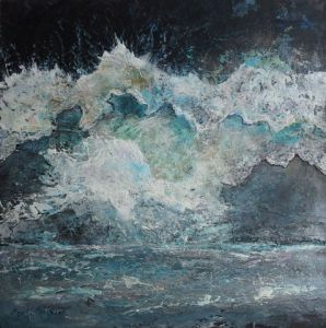 Peinture de Meryl QUIGUER: Wild wave.  